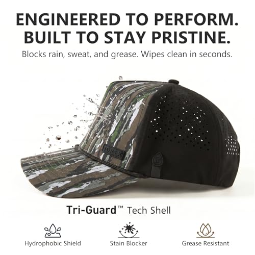 Image of TOP-EX Performance Baseball Hat for Men Water Resistant Golf Cap Running Cooling Snapback Laser Perforated