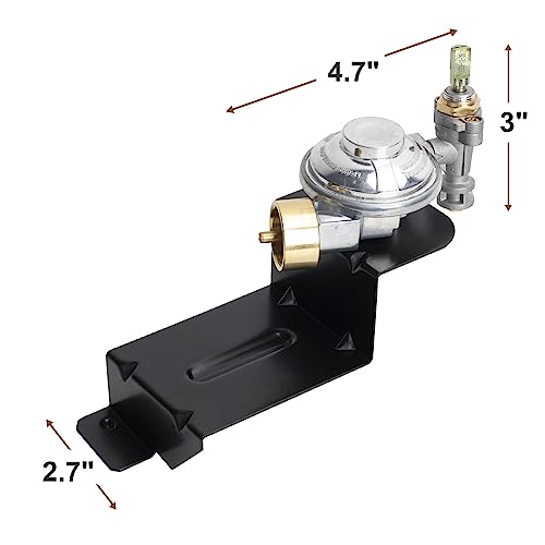 Outspark-80477-Gas-Grill-Valve-Regulator-for-Weber-Q100-Q120-Series-Gas-GrillGrill-Regulator-Replacement-Parts-for-Weber-386001-386002-516002-53060001-Baby-Q