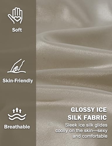 SEAUR Mens Bikini Panties Glossy Satin G-String Briefs Lingerie Low Rise Underwear4