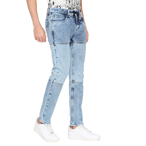 Image of Being Human Blue Jogger Fit Men's Denims Clothing