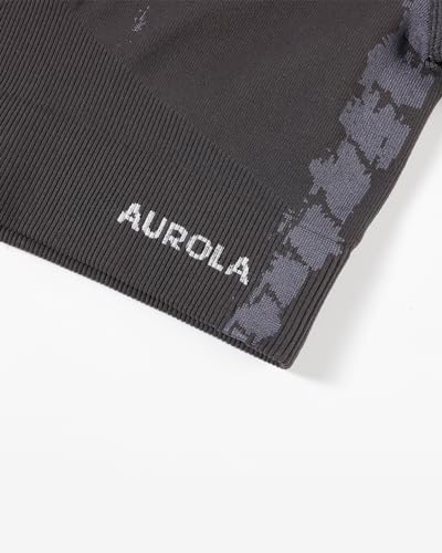 Image of AUROLA Serpent Snake Seamless Workout T-Shirts for Women,Short Sleeve Crop Top Gym Yoga Athletic Shirts Tee
