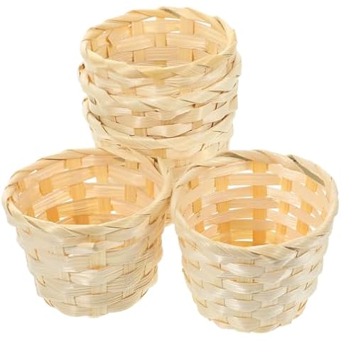 DOITOOL 5PCS Mini Woven Baskets for Crafts Cover
