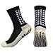2 Set Anti-Slip Grip Soccer Socks with Shin Guard Sleeves, Sports Athletic Socks for Men Women