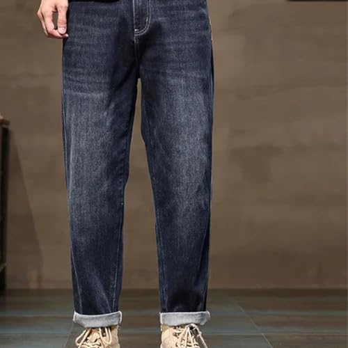 Men's Loose Tapered Jeans Baggy Wide Leg Denim Pants Casual Streetwear Harem Trousers High Street Clothing4