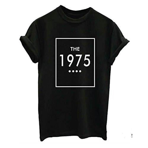 T-shirt intéressant pour femme YITAN noir idéal pour vos sorties décontractées