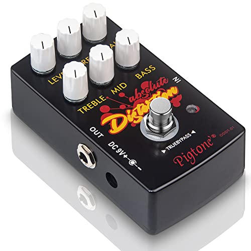 pigtone PP-33 Guitar Effect Pedal Overdrive Distortion DC 9V True Bypass