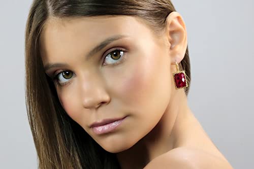 Boucles d'oreilles grenat rouge légères : finis les bijoux lourds et ternes - 2