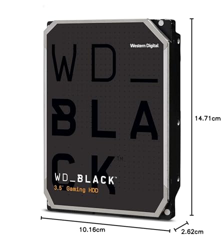 WD_BLACK 10 To High Performance, Disque dur Interne 3.5" 7200 RPM Class, SATA 6 GB/s, 256MB Cache, Garantie 5 ans
