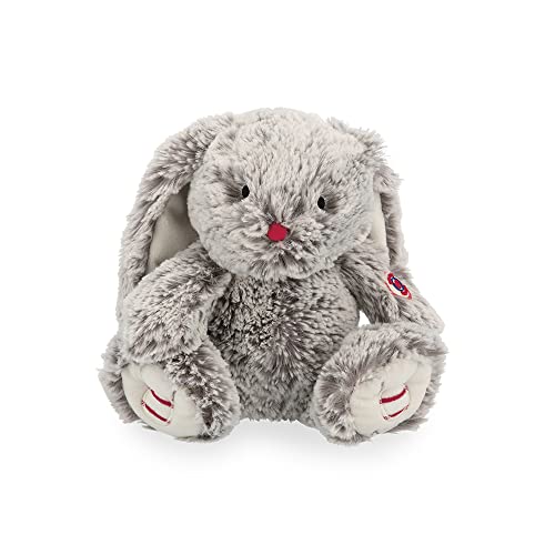 Kaloo - Rouge Kaloo - Conejo Léo Gris de Peluche Prestige 24 cm, Suave Peluche Pequeño de Pelaje Sedoso, Dudú Conejo Orejas Grandes, Desde el Nacimiento, K223002