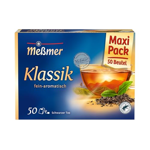Meßmer Klassik | 50 Teebeutel | Vegan | Glutenfrei | Laktosefrei, 87,5 g