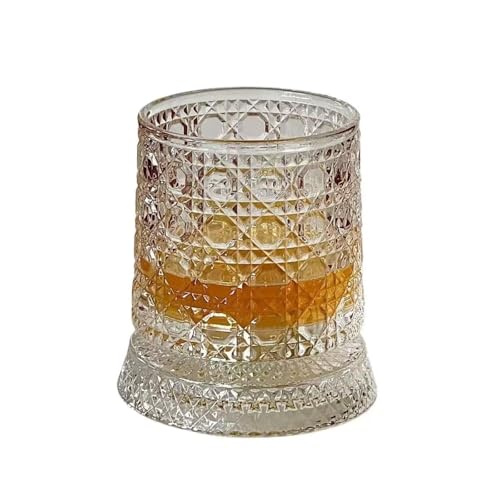 Verre à whisky classique à base rotative élégance pour bourbon
