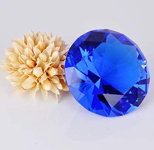 Miniatura 2 de Zoogamo Pisapapeles de cristal con forma de diamante de 4 pulgadas3.937 in  Decoración de oficina en casa y decoración de recuerdos de boda con caja