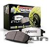 PowerStop Rear Brake Pads For Cadillac CTS 2004-07 |CTS 2009-19 |STS 2006-11 |Chevrolet Camaro 2010-15 |Camaro 2017-24 - Z26 Carbon-Fiber Ceramic Brake Pads With Installation Hardware, Z26-1053