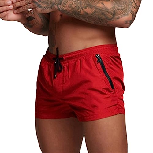 Mens Swim Trunks with Zipper Pockets Swimwear Shorts with Mesh Liner Summer Beach Shorts Quick Dry Lightweight3