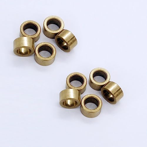 Reemplazo de rodamientos Mezclador de eje de 6mm de aleación de cobre de 6x9x5mm, 10 piezas, buje Cu663, Motor de ventilador eléctrico, cojinete autolubricante, casquillo de bronce