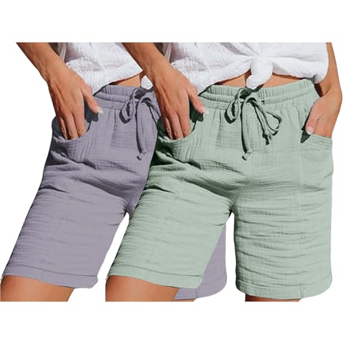 Pantalon court en mousseline fluide et ultra léger