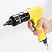 HIFESON Pneumatic Rivnut Gun with 10-24 & 10-32 & 8-32 Self-Locking Head Gun,Quick-Change Mandrels,Industrial Grade Adjustable Speed Pneumatic Thread Insert Tool