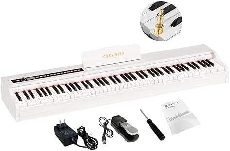 Amazon | KIMFBAY 電子ピアノ 88鍵盤 ハンマーアクション鍵盤 