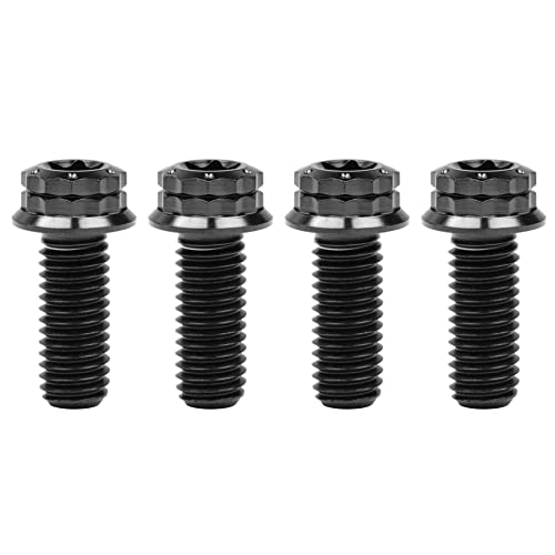 Titanium Flange M10 Bolt (M10x20mm Pitch 1.25mm, Black)
