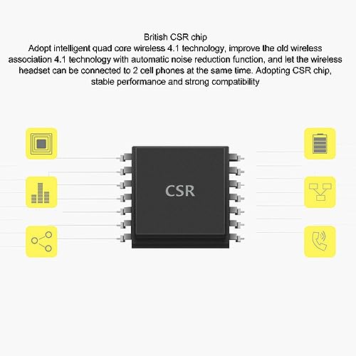 Auricular Bluetooth Jectse con micrófono y cancelación de ruido miniatura 5