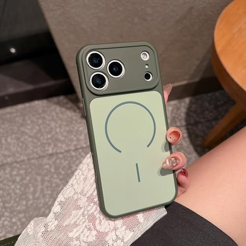 Coque magnétique iPhone 14 Pro avec charge sans fil induction verte