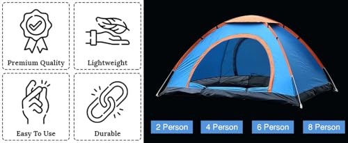 Carpa portátil para camping para 2 personas miniatura 6