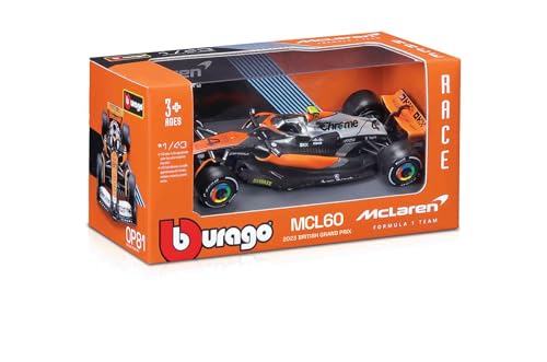 Bburago 1:43 F1 Race McLaren Racing MCL60 (2023) w/Driver - Norris #4 miniatura 3