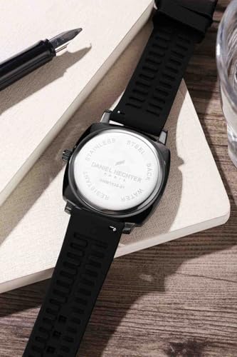 Image of Daniel Hechter Paris Vaneau Collection Analog Watch for Men - Water Resistant Quartz Movement, Date Display with Silicon Strap