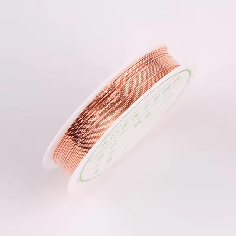 Copper wire for Jewelry making, Necklace, bracelet and other DIY Projects (0.5 mm, Copper, 1)-image-45