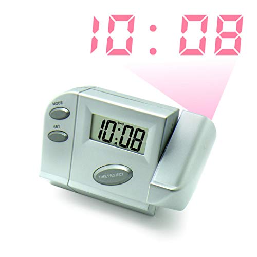 Alarm Clock for Heavy Sleepers Bedroom Desk Clocks Home Projection Red Digital Display