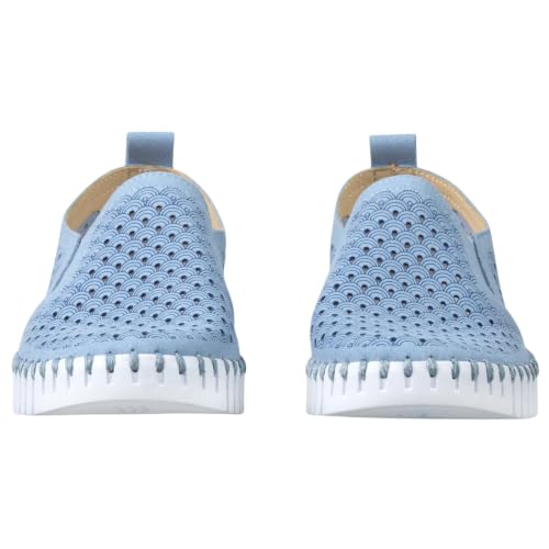 Image of Ilse Jacobsen HORNBAEK Women's Tulip Slip-On Flat | Elastic Side Panels | Lightweight Flexible Comfort.