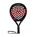 Wilson Pala de pádel, Pro Staff Elite, Fibra de vídrio y EVA, 365 g, Negro/rojo, WR032811U2