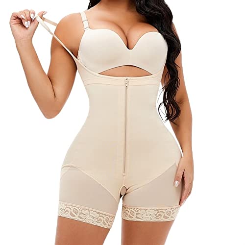 Shapewear ventre contrôle et corps shaper pour les femmes avec fermeture éclair entrejambe