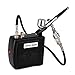 Produktbild Forever Speed Airbrush Kompressor Set Komplett Kit Mini Airbrushpistole Druckluftschlauch für Kunst Tattoo Malerei Nailart Make up Kuchen Spray Modellbau Werkzeugset 3 Farben Schwarz