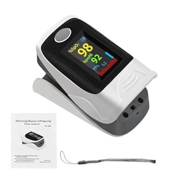 Pulse Oximeter, Oxygen Monitor Finger Adults, Pulse Rate, Heart Rate ...