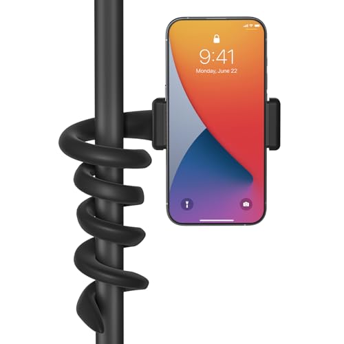 Soporte de teléfono flexible y ajustable para carrito de golf, cinta de correr, carrito de compras, barco, soporte de teléfono para bicicleta para iPhone y Android, soporte para teléfono celular para