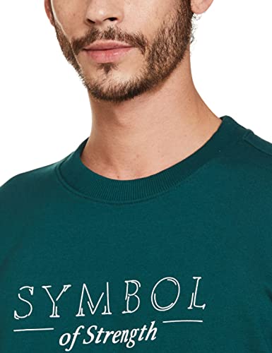 Image of Amazon Brand - Symbol Men Cotton Rich Light Weight Crew Neck Sweatshirt (Regular Fit)