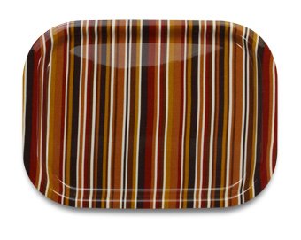 橋本達之助工芸 NSトレー取手なしS角 ミラノストライプ ブラウン