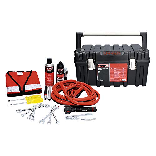 Auxilio Vial, Tools Urrea JAU16 Juego automotriz combinado para auxilio vial, 16 piezas con caja plástica CPU20