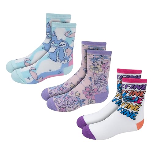 Chaussettes Reine des Neiges pour fille de 7 à 14 ans, idéal pour l'école et le sport