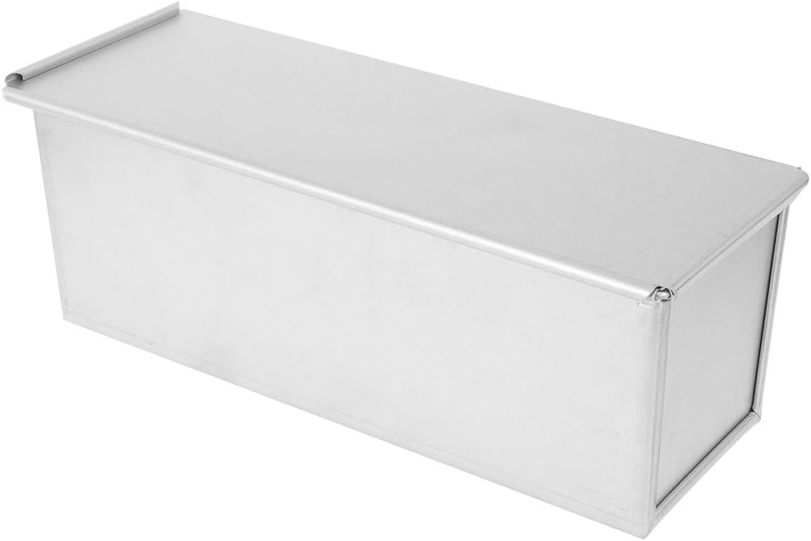 Loaf Pan with Sliding Lid 900g Nonstick Aluminum Bread Mold Reusable Toast Baking Pan for Oven Home Baking