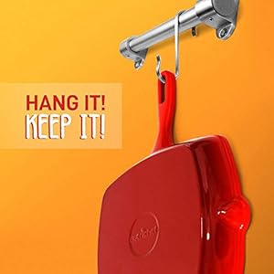 Nutrichef 11 enameled cast iron steak grill pan square skillet with drip spout for all cooktops perfect grill marks nccies47  urban country home decor