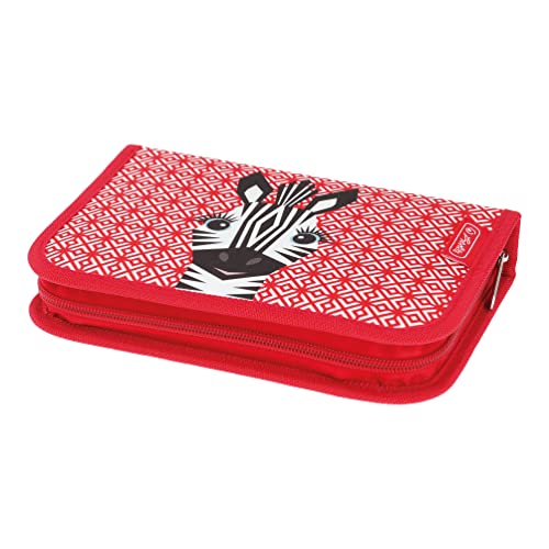 Herlitz 31-teiliges Etui, Cute Animals Zebra, 1 Stück