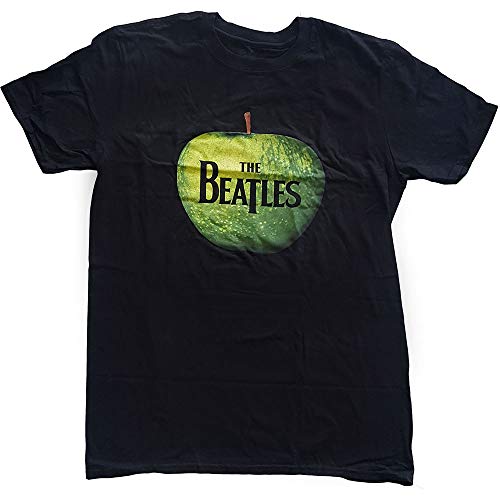 Rock Off Black The Beatles Apple Logo Officiel T-Shirt Hommes Unisexe (XX-Large) - Les Beatles, Paul McCartney, John Lennon, RIngo Starr, George Harrison Rock Off Black The Beatles Apple Logo Officiel T-Shirt Hommes Unisexe (XX-Large)
