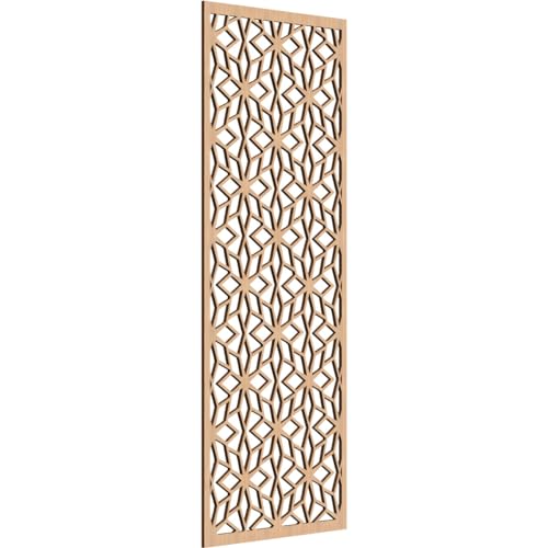Image of Lake Decorative Pierced Fretwork Wood Wall Panels, 19 3 /8 inchW x 49 3 /8 inchH x 1 /4 inchT, Hickory