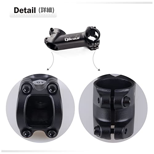 YAPJEB 31.8 Handlebar Stem Riser 35 Degree Bike Stem 70mm 80mm 90mm Bicycle Stem MTB Stem for Mountain Bike Road Bike BMX MTB (31.8 x 70mm)