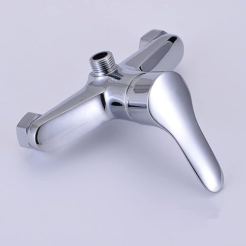 Miniatura 3 de Mezclador de ducha de latón montado en la pared, grifo de válvula de ducha de una sola palanca, grifo de agua fría y caliente para baño, bañera de