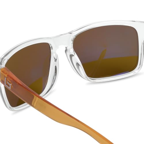 Image of BNUS Corning Glass Lens Sunglasses for Men Women, Polarized Option UV400 | Hard, scratch-resistant Corning glass lenses, UV protection, no-paint frame, spring hinges - ideal for driving & fishing