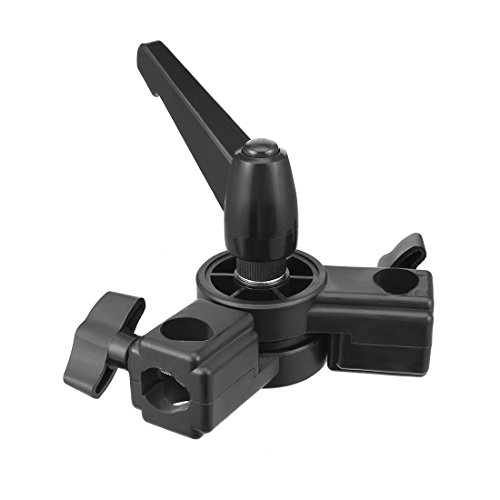 Aexit 300 Degrees Lighting fixtures and controls Adjustable Rod Clamp Mount for Double 7mm to 15mm Dia Rod