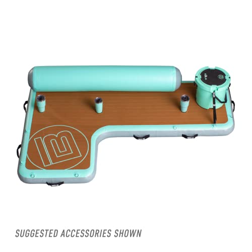 Bote Aero Inflatable Hangout Suite Couch W/Magnepod, Right Angle L-Shape For Pool Lake Beach Float, Adults Kids Family Friendly, 8 Foot Port Side #TOP1